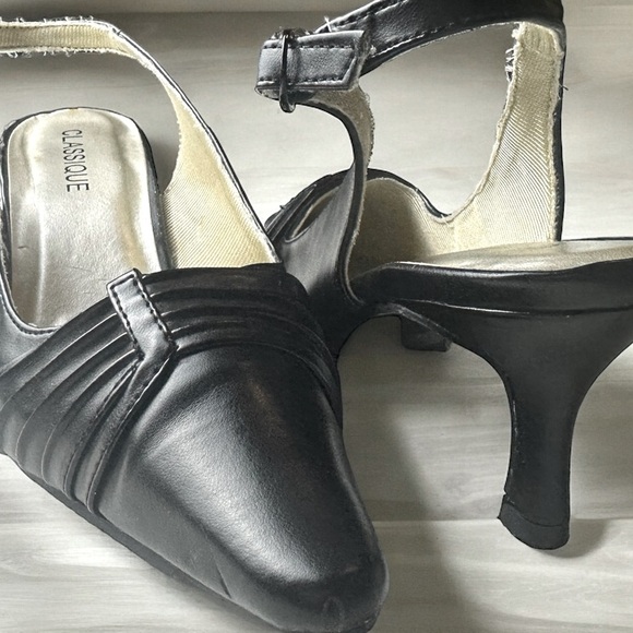 heels, Classique,brand, black color, number 10W - Picture 3 of 12